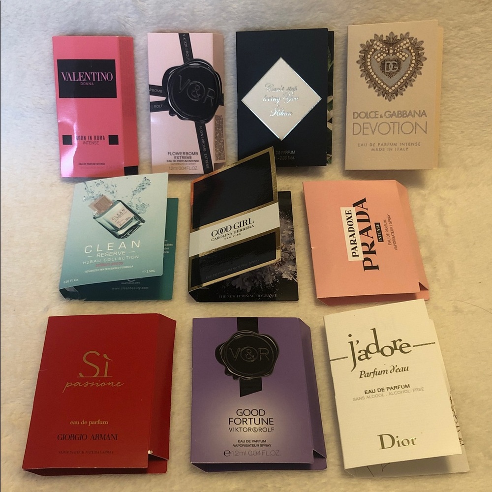 Women’s Luxury Designer Fragrance Sample Set of 10